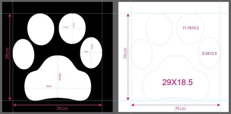 Paw pillowcase